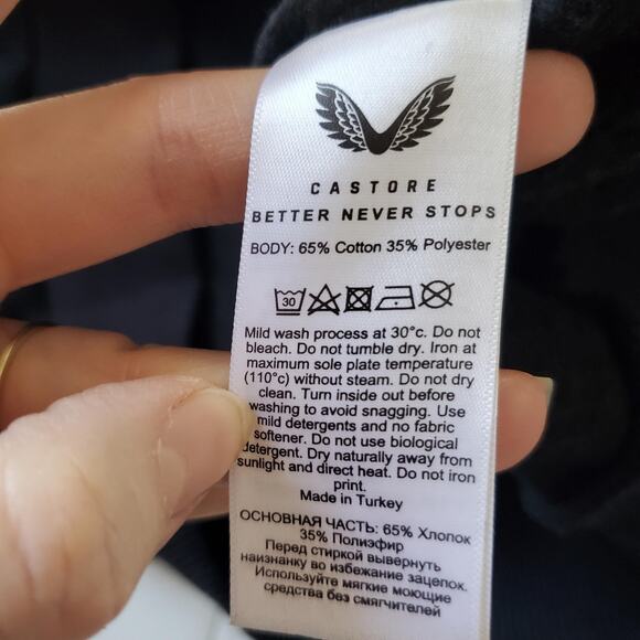 McLaren Formula 1 Team Hoodie Pullover Mens Medium Black Austin Texas Castore - Picture 9 of 11